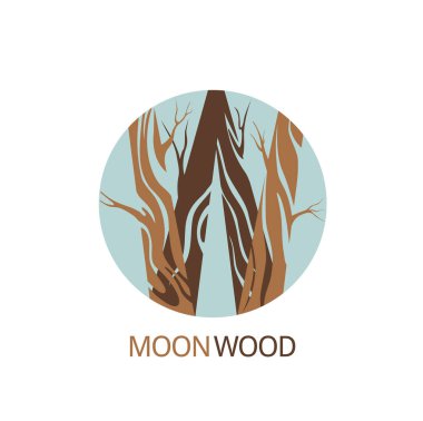 iş ve para için ahşap logo tasarım