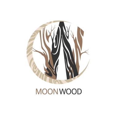 iş, vektör çizim için ahşap logo