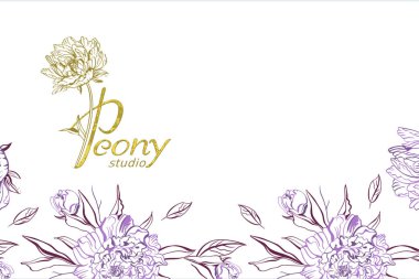 Şakayık çiçekleri açık renkli desen