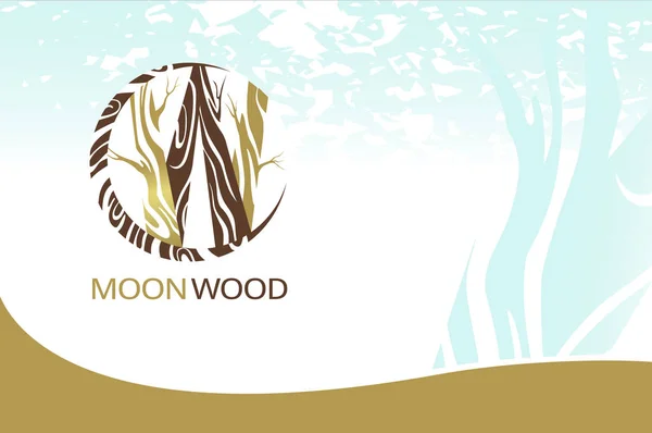 wood logo design for business and timbering