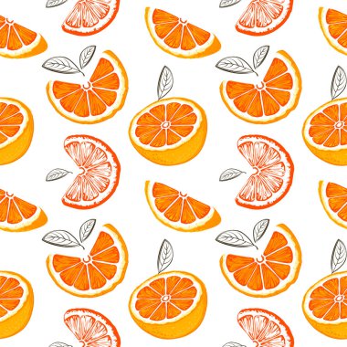 Greyfurt seamless modeli. Grapefruites kroki. Narenciye meyve arka plan. Öğeleri menü, tebrik kartları, kağıt, ambalaj, afiş vb kozmetik ambalaj