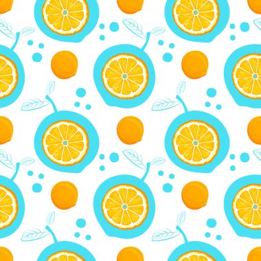 Turuncu seamless modeli. Portakal kroki. Narenciye meyve arka plan. Öğeleri menü, tebrik kartları, kağıt, ambalaj, afiş vb kozmetik ambalaj