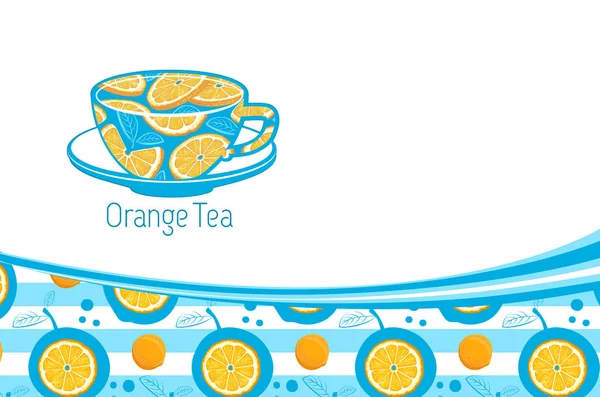 Modèle Carte Visite Créative Avec Des Oranges — Photo