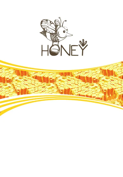Bee logo. Honey natural product. logo flyer design. Element for design business cards, invitations, gift cards, flyers and brochures