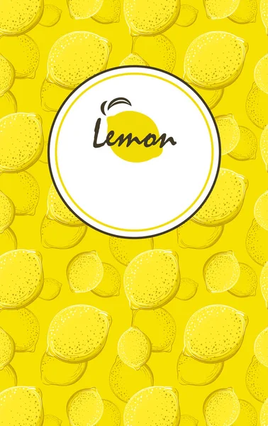 Packing template design of Lemon. Illustration lemon vertical banners. Design for juice, tea, ice cream, lemonade, jam, natural cosmetics, sweets and pastries filled with lemon, dessert menu.