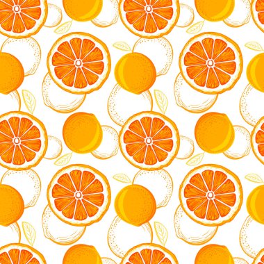 Greyfurt seamless modeli. Grapefruites kroki. Narenciye meyve arka plan. Öğeleri menü, tebrik kartları, kağıt, ambalaj, afiş vb kozmetik ambalaj