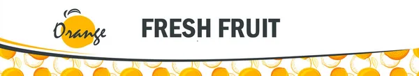 Шаблон Бренду Orange Fresh Fruit Company Фабрика Свіжих Соків Магазин — стокове фото