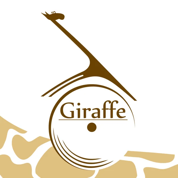 Giraffe logo design. This Music Giraffe logo for your business or team. Creative animal logo for safari, zoo logos, africa logos or giraffe logos.