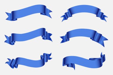 açık renkli mavi şeritler kümesi 