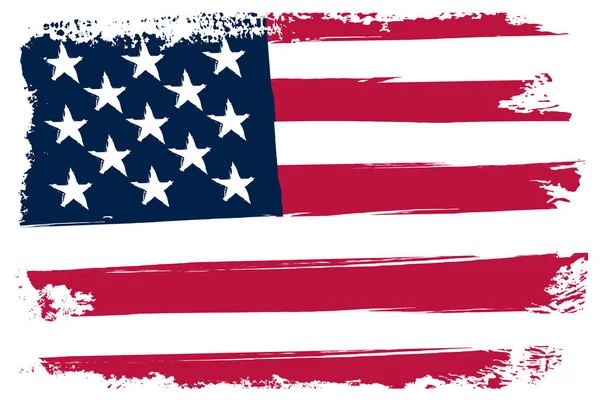 Bandiera Americana Colorata Come Sfondo — Vettoriale Stock