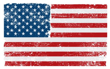 Amerika Birleşik Devletleri, vektör çizim Grunge bayrağı