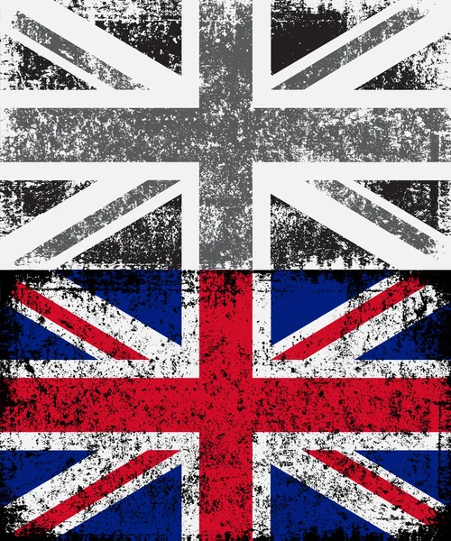 Grunge Flags United Kingdom Illustrazione Vettoriale — Vettoriale Stock