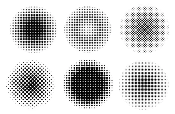 Beyaz arka plan üzerinde izole nokta yapılan daireler kümesi