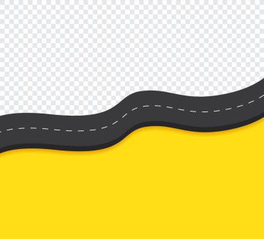 Yol arka plan sarma, eğri yol şablonu