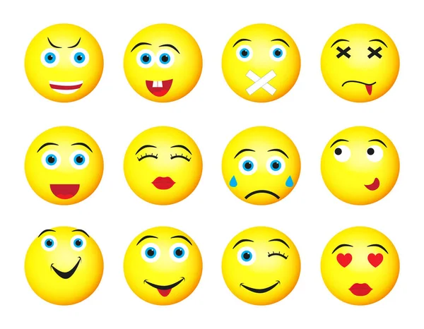 farklı sarı ifadeler üzerinde beyaz izole