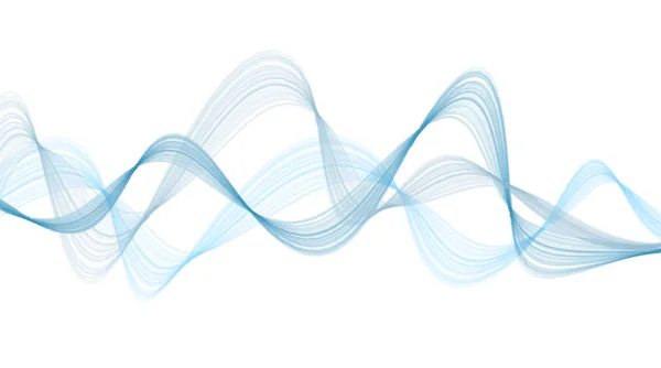 Soyut Mavi arka plan üzerinde beyaz izole dalgalar