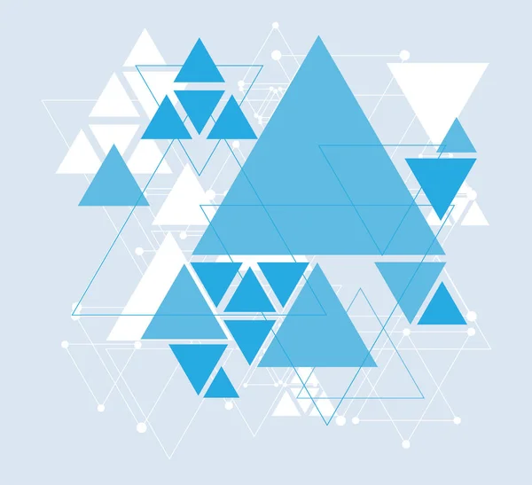 mavi ve beyaz soyut üçgenler arka plan