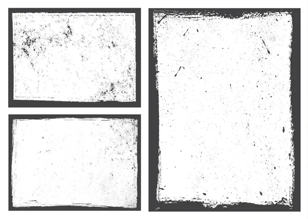 vektör set grungy dikdörtgenler geometrik şekiller