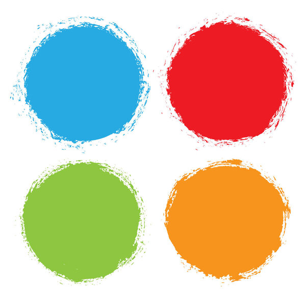 векторный набор грандиозных красочных кругов
