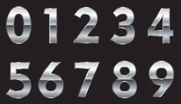 Set Numbers Vector Illustration — Stock Vector