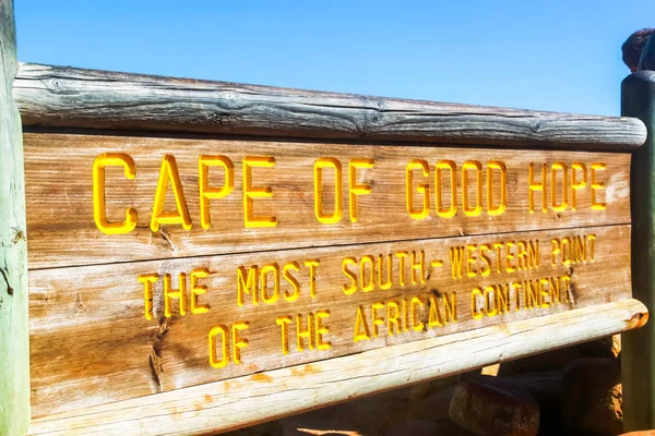 Güney Afrika - 2011: Cape Of Good Hope ahşap tabela