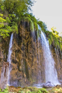 Plitvice Lakes Ulusal Parkı 'nda şelaleler