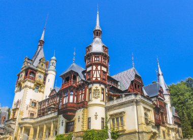 Sinaia, Romania - 2013: Peles Castle in summer