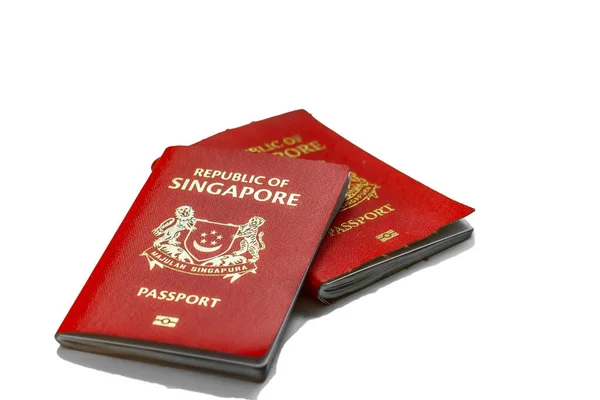 Singapur paszport jest w rankingu najpotężniejszym paszport na świecie z bezwizowego lub wizy w dniu przyjazdu do 189 krajów Obrazy Stockowe bez tantiem