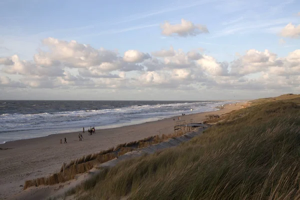 Kust Strand Landschap Aan Noordzee Door Callantsoog — Stockfoto
