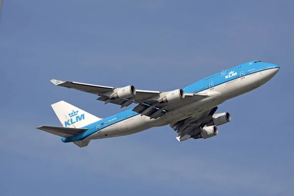 Amsterdam Niederlande August 2017 Boing 747 Der Klm Gerade Von — Stockfoto