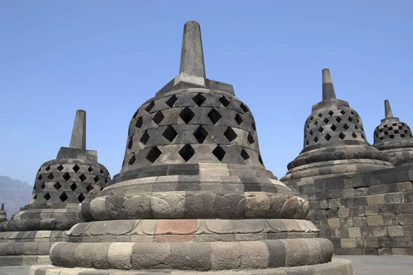 Stoepa Del Templo Borobudur Templo Budista Mahayana Del Siglo Borobudur —  Fotos de Stock