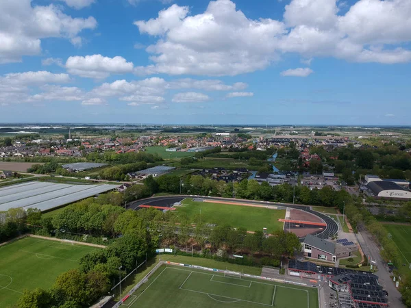 Grootebroek Países Bajos Mei 2019 Drone Vista Aérea Los Campos — Foto de Stock