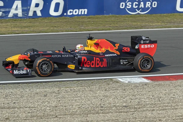 Formule Auto Coureur Max Verstappen Tijdens Jumbo Racing Days Het — Stockfoto