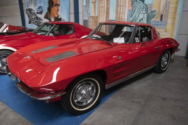 Venhuizen Holland Abril 2019 Velho Vau Vermelho Mustang Show Oldtimer — Fotografia de Stock