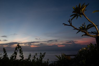 Endonezya, Bali 'de gün batımı gökyüzü