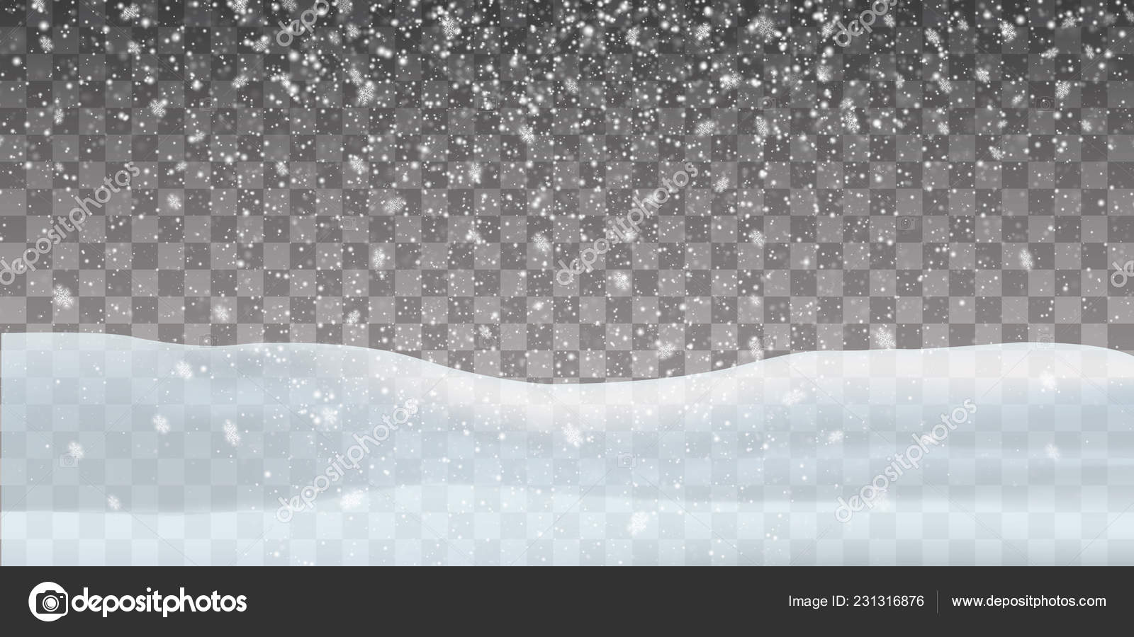 透明な背景に雪が降っています 雪雲やシュラウド 抽象的な雪片の背景 雪が降る ベクトルイラストレーター10 Eps ストックベクター  ©poppystyle_soloma 231316876, image size:1600x900