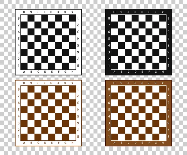 Pièces d'échecs en style plat. Échecs noir et blanc avec pièces d'échecs. Illustration vectorielle EPS10 — Image vectorielle