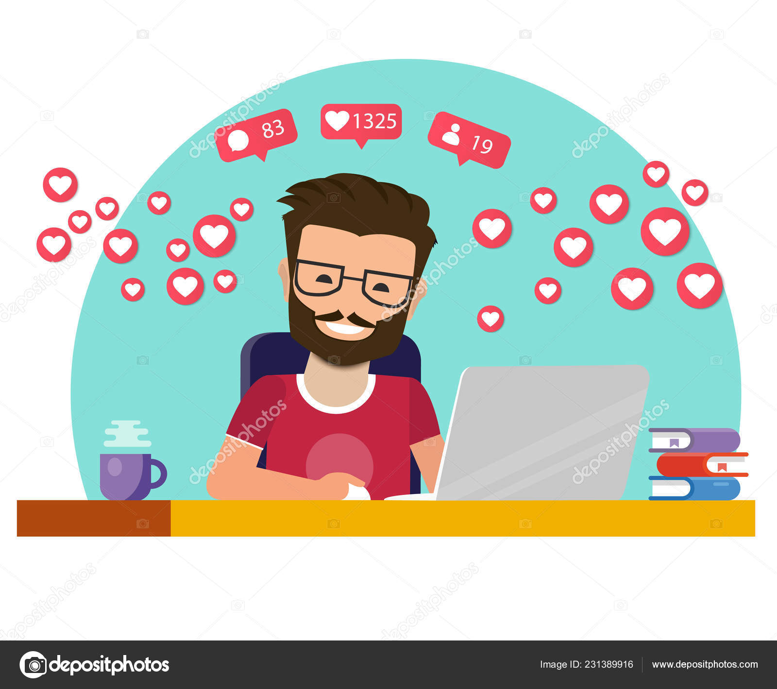 インスタストックベクター ロイヤリティフリーインスタイラスト Depositphotos