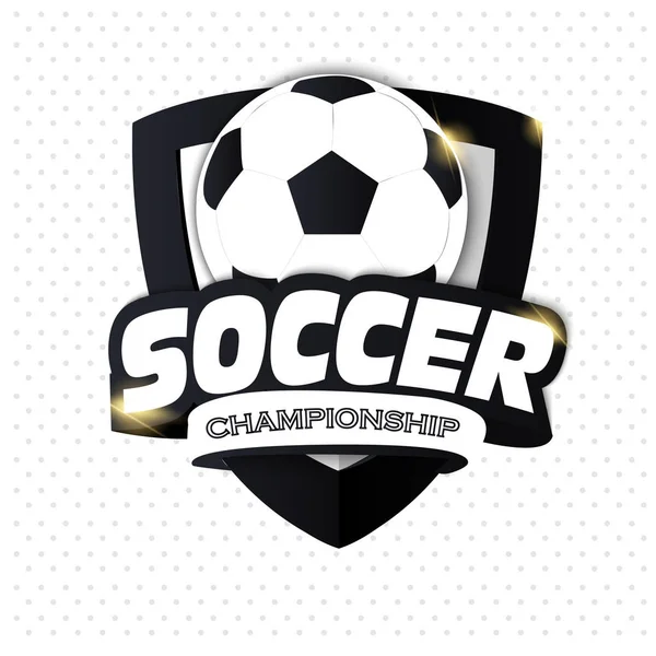 Fotboll Logo Logotyp Sport Vektorillustration Eps10 — Stock vektor