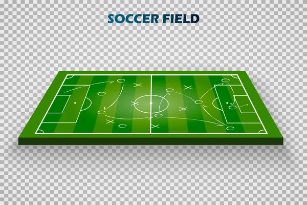 足球游戏战术方案 游戏的方案 为您的设计 矢量图形 — 图库矢量图片
