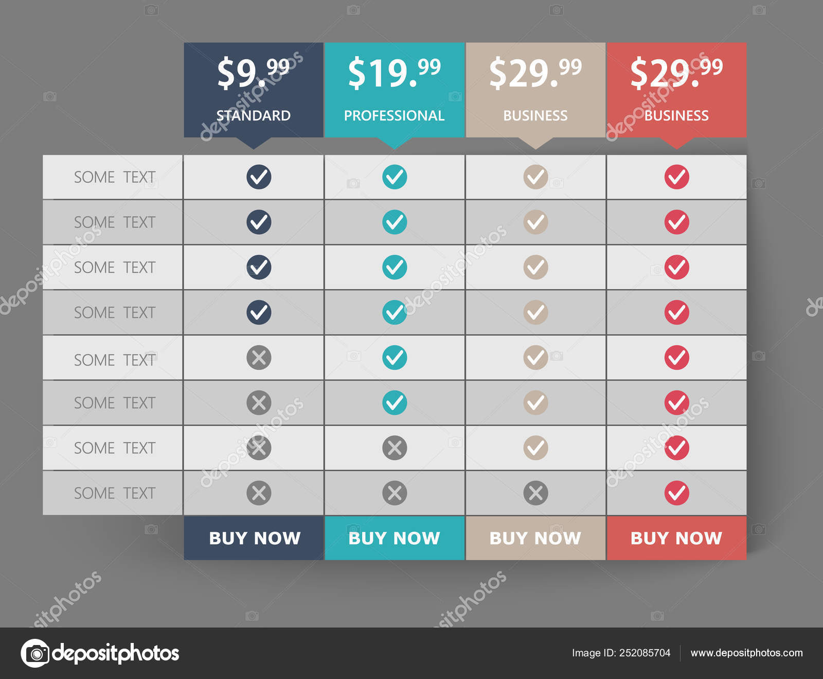 Creative Business Plans Web Comparison Pricing Table Design Modern creative-business-plans-web-comparison-pricing-table-design-modern