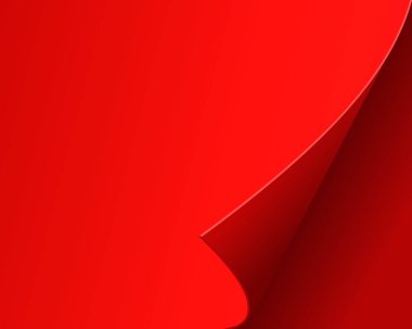 Sayfa curl boş bir kağıt üzerine gölge ile. Reklam tasarım öğesi. EPS 10 vektör çizim.