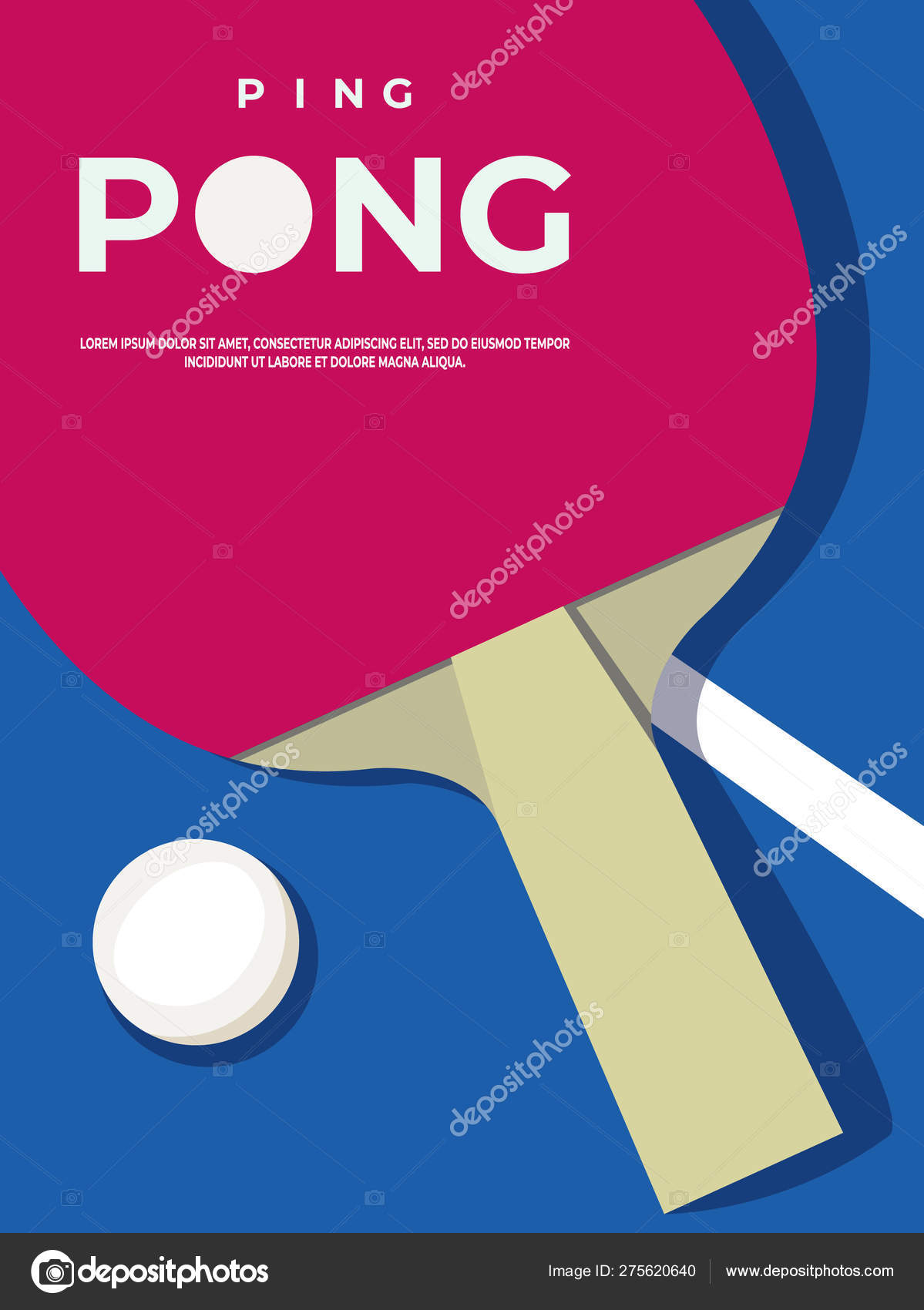 Ping pong table on phone screen online concept Vector Image