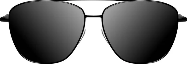Schwarze Sonnenbrille Vektorillustration — Stockvektor