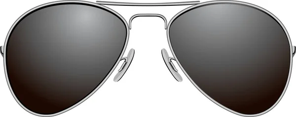 Gafas Sol Negras Ilustración Vectorial — Vector de stock