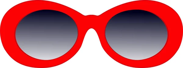 Lunettes Soleil Rouges Illustration Vectorielle — Image vectorielle