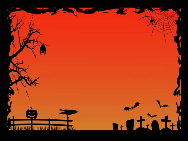 Cadre d'Halloween — Image vectorielle