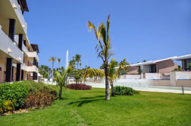 Punta Cana, Dominik Cumhuriyeti - 19 Mart 2010: Punta Cana 'da Royal Bavaro Oteli Bölgesi