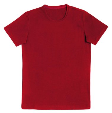 Beyaz arkaplanda izole edilmiş t-shirt