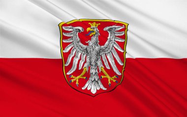 Frankfurt am Main, Almanya 'nın Hessen eyaletinde yer alan bir şehirdir. 3d illüstrasyon